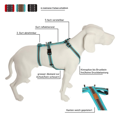 Feltmann Hundegeschirr NoExit -Soft Grip - ausbruchsicheres Hundegeschirr